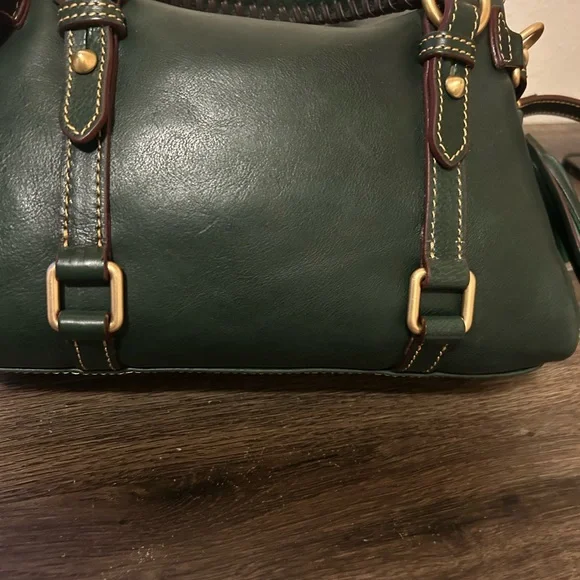 Dooney & Bourke Green Florentine Leather Mini Satchel - Picture 6 of 13